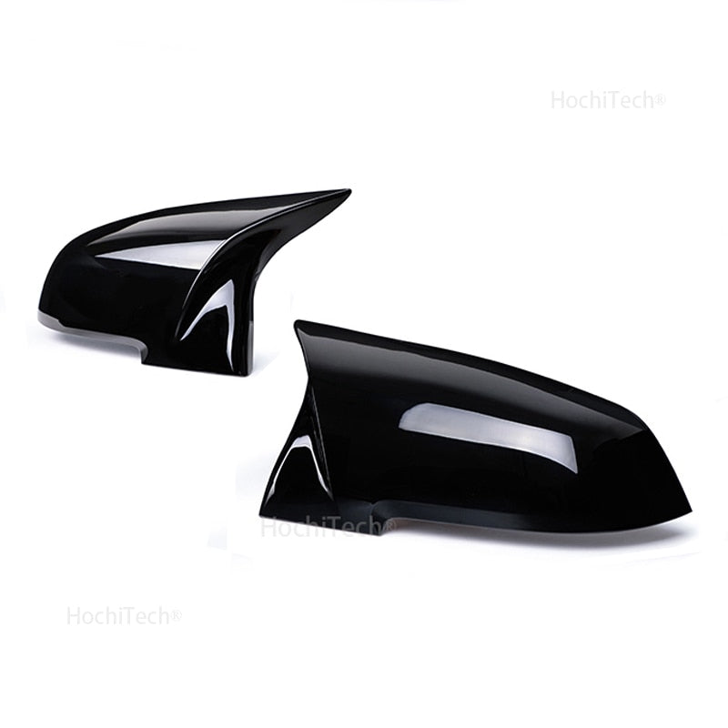 Gloss black/carbon fiber side mirror covers for BMW 1/2/3/4-Series F2x/F3x/M2